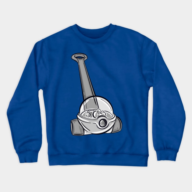 Black And White Corn Popper With Blue Background Crewneck Sweatshirt by missmann